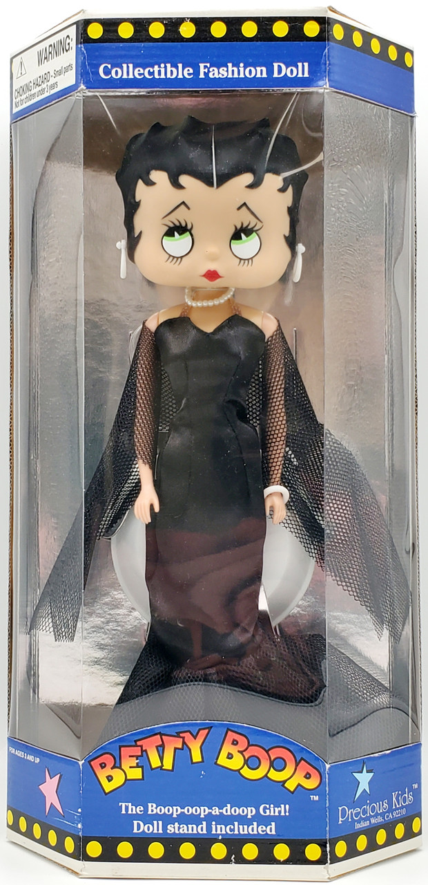 Betty Boop Collectible Fashion Doll in Black Dress 1998 Precious Kids  #31101 NEW