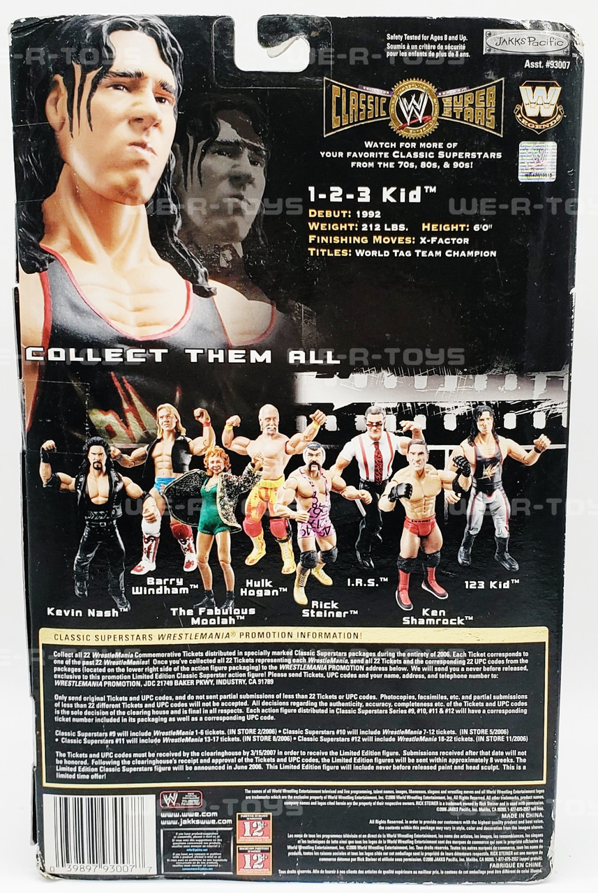 WWE Collector Series #11 1-2-3 Kid Action Figure 2006 Jakks Pacific  93007NRFB