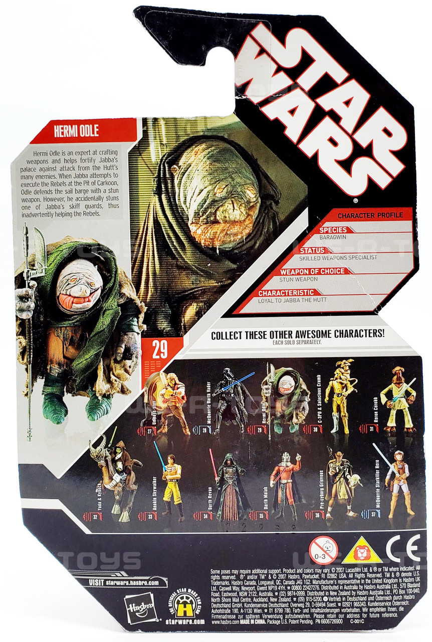 Star Wars 30th Anniversary Return of the Jedi Hermi Odle Action Figure with  Coin