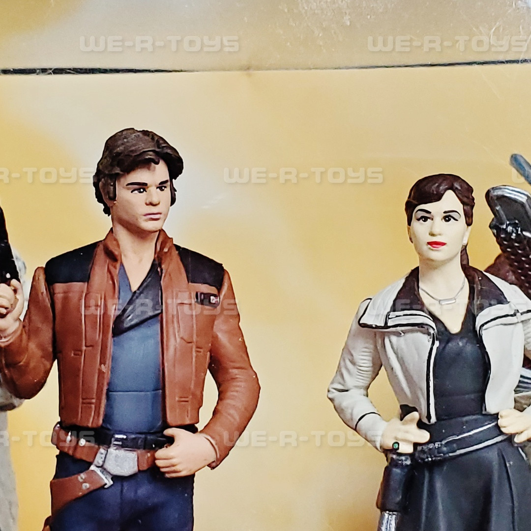 Star Wars Solo Movie Figurine Playset of Chewbacca, Han, Qi'ra