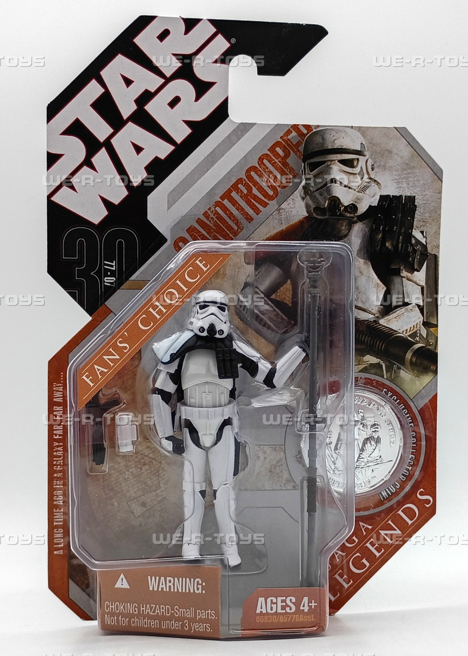 Star Wars Sandtrooper Saga Legends Action Figure w/ Coin 2007