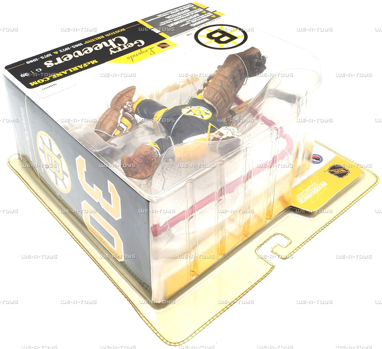 【レア】Mcfarlane マクファーレン NHLフィギュア Cheevers NHL Legends Boston Bruins Goalie #30 Gerry Cheevers Figure