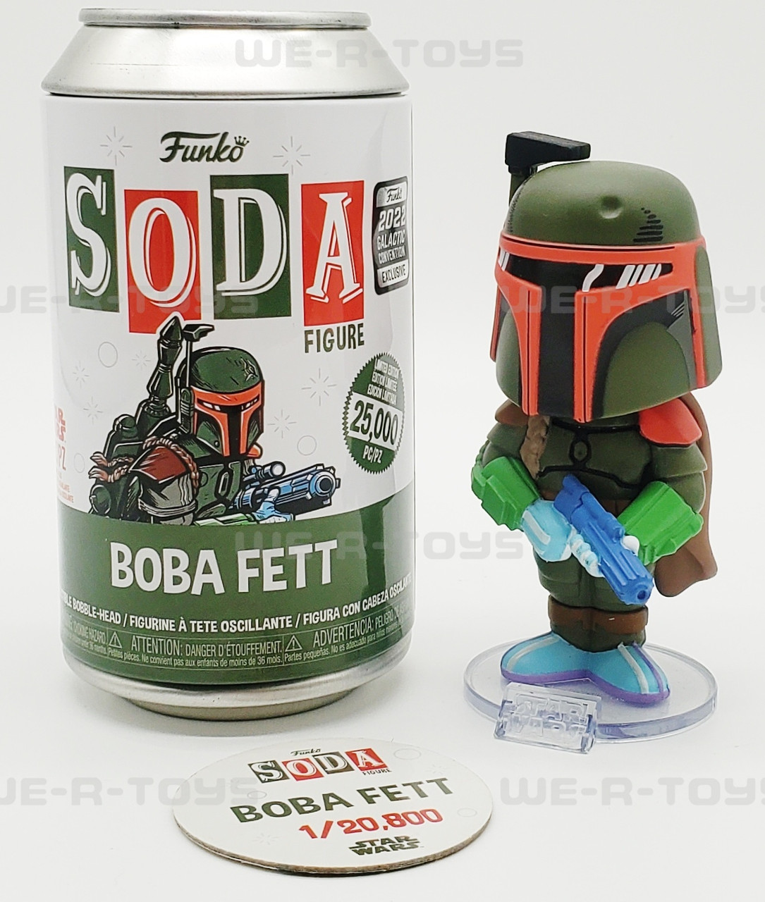 Star Wars Boba Fett 2022 Galactic Convention Exclusive Funko Soda