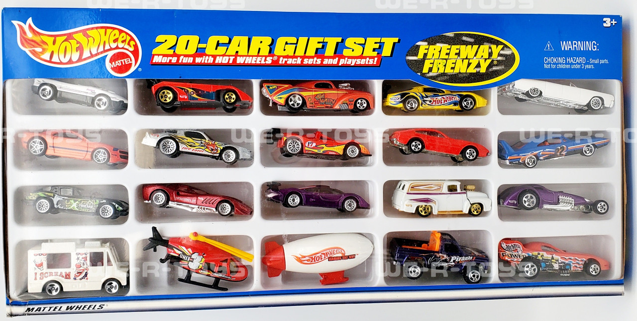 Hot Wheels 20-Car Gift Set Freeway Frenzy No. 28933 Mattel