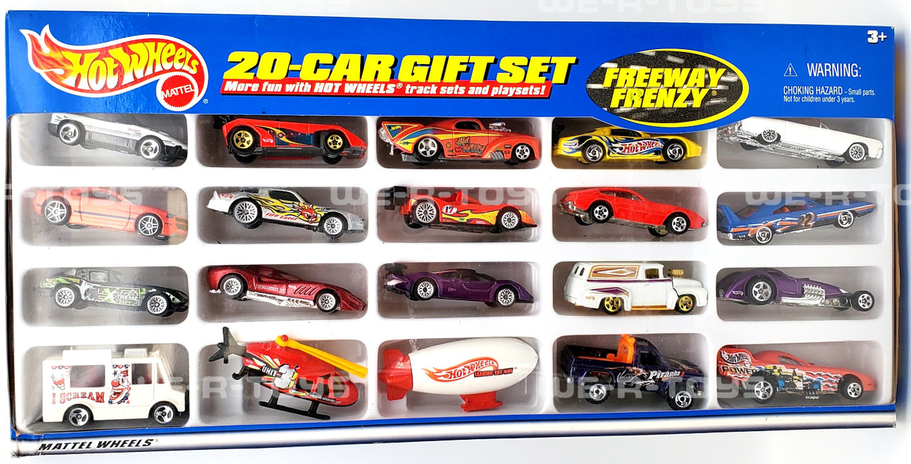 Hot Wheels 20-Car Gift Set Freeway Frenzy No. 28933 Mattel