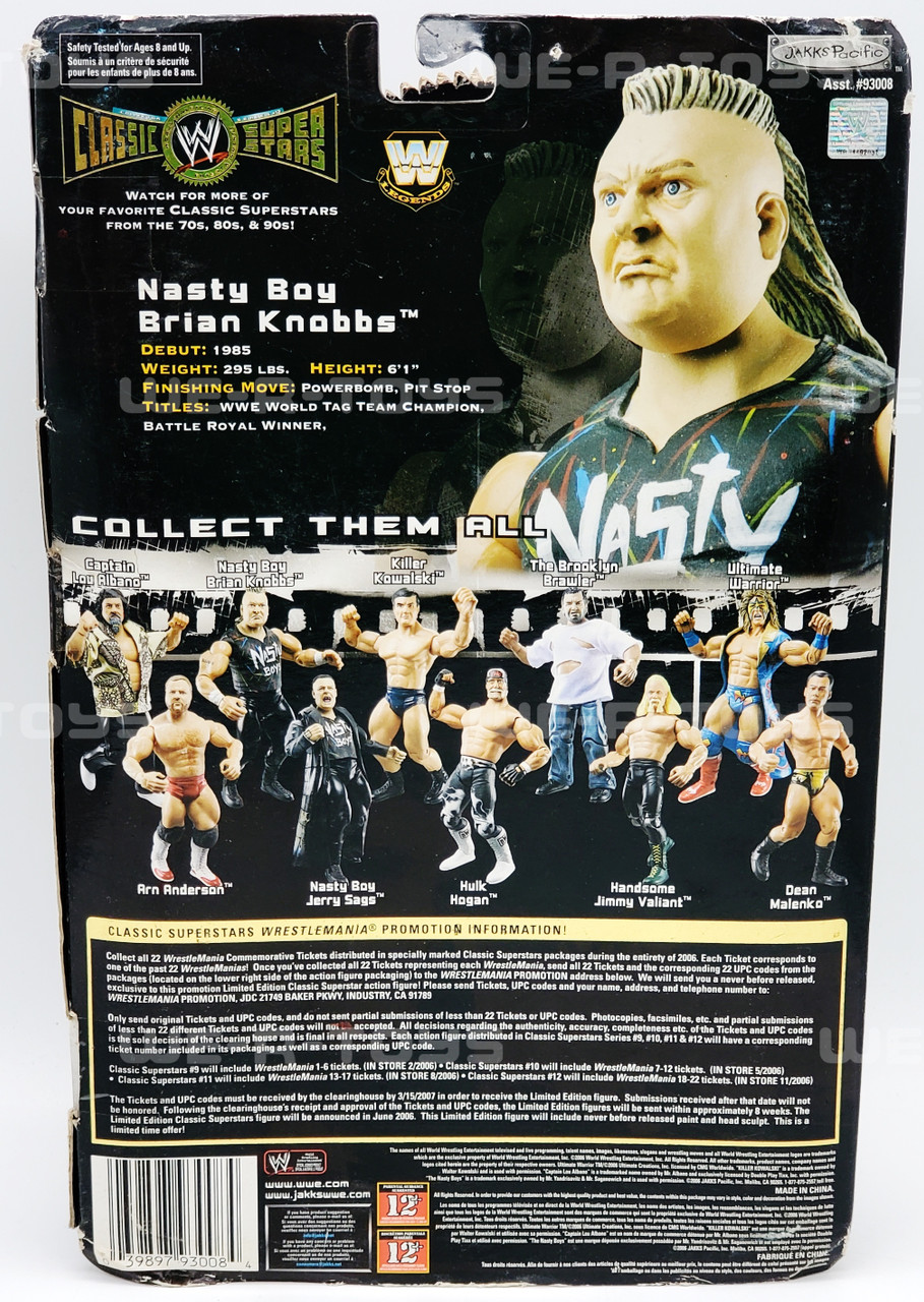 WWE Classic Superstar Collector Series #12 Nasty Boy Brian Knobbs Figure NEW