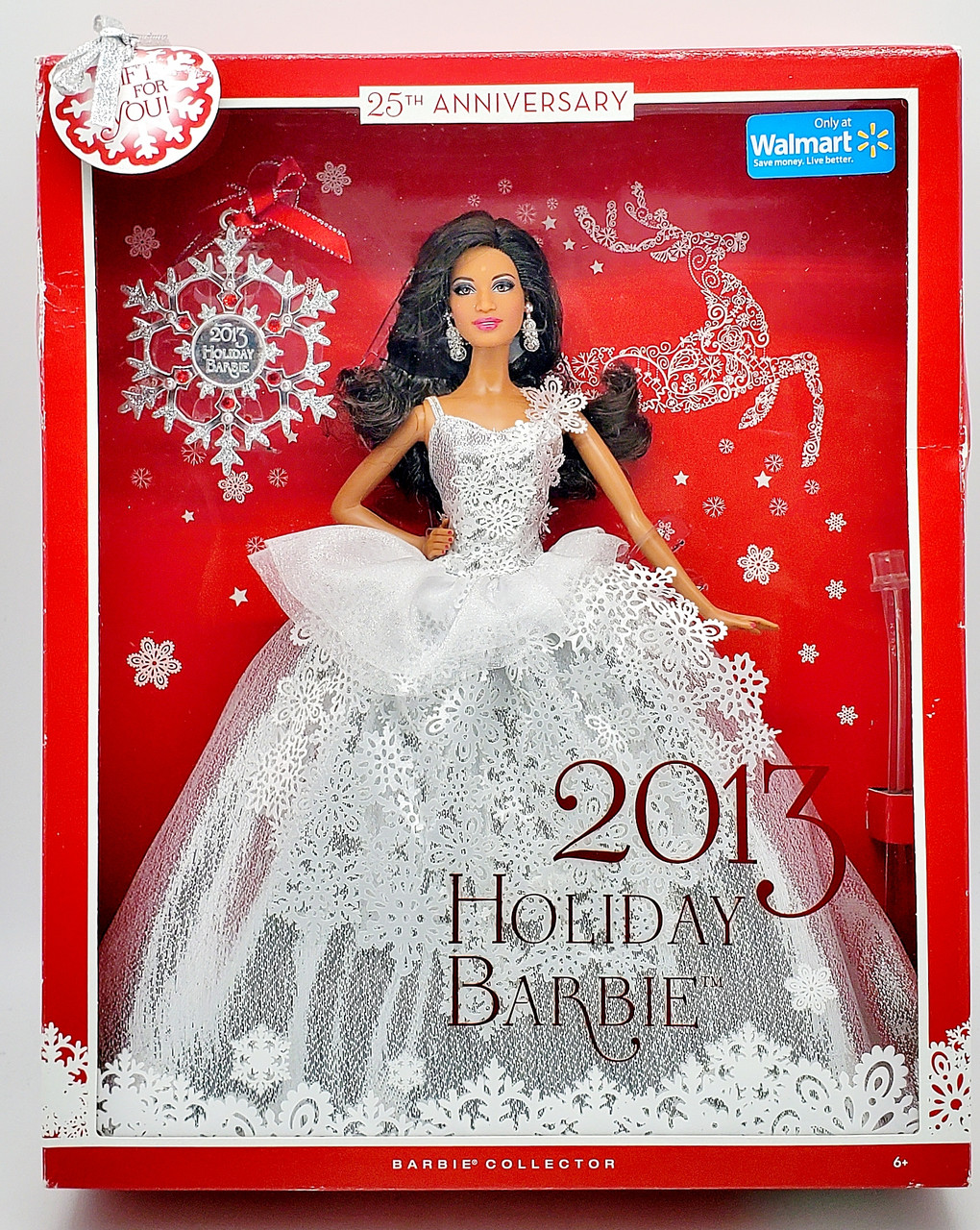 2013 Holiday Barbie Doll African American 25th Anniversary X8255