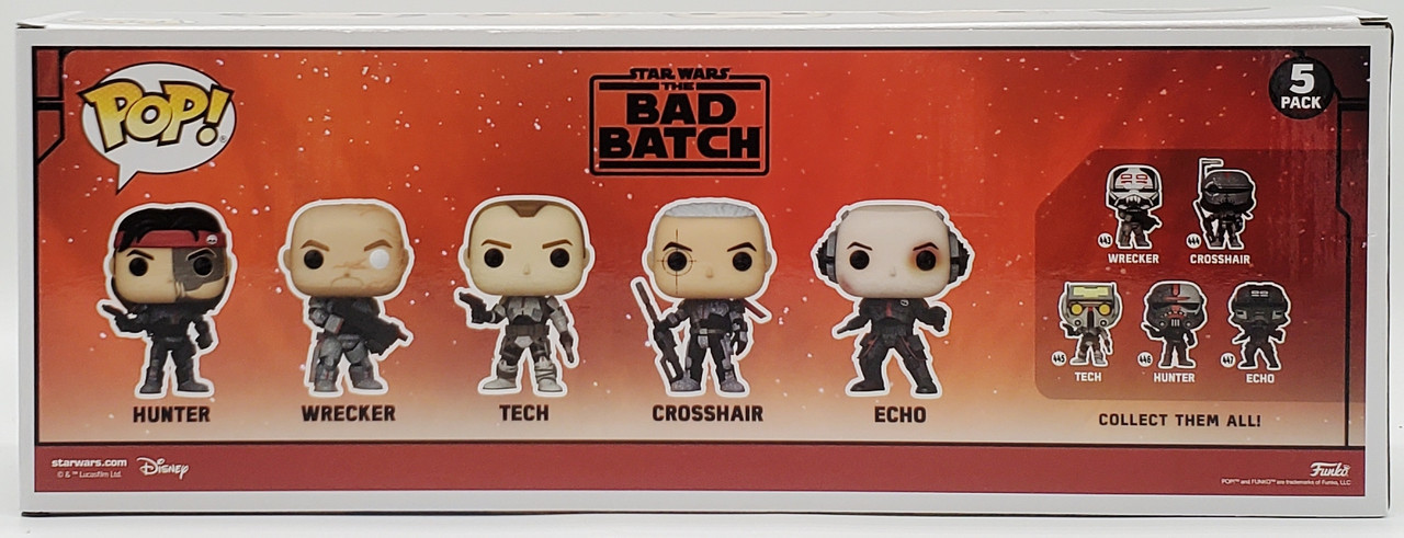  Funko Bad Batch (Star Wars) Complete Set (5) Pop! : Toys & Games