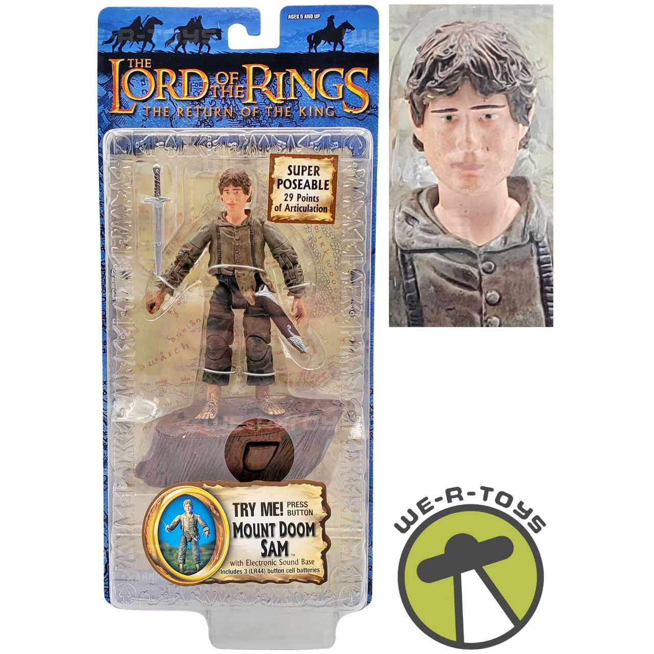 Lord of the Rings Return of the King Mount Doom Sam Action Figure NRFP ...