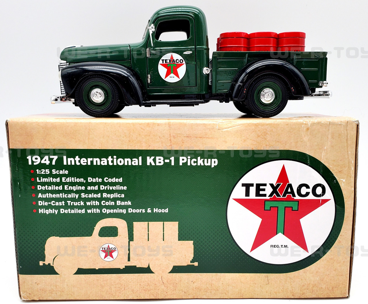 Texaco 1947 International KB-1 Pickup 1:25 Scale Die-Cast Metal