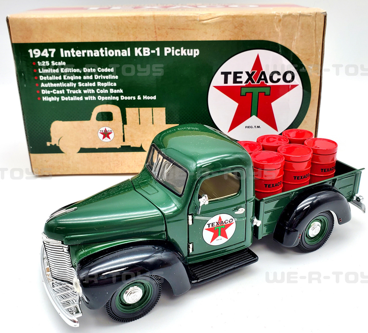 Texaco 1947 International KB-1 Pickup 1:25 Scale Die-Cast Metal