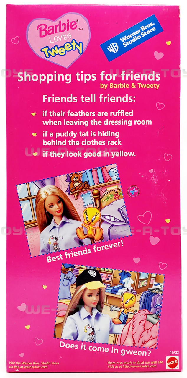 Barbie Loves Tweety Bird Doll Warner Bros Studio Store Special