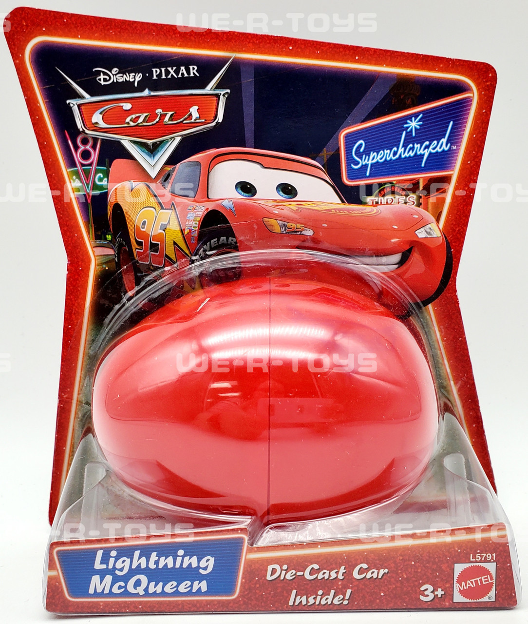 Cars Lightning McQueen Easter Egg Die-Cast Car Disney Pixar Mattel