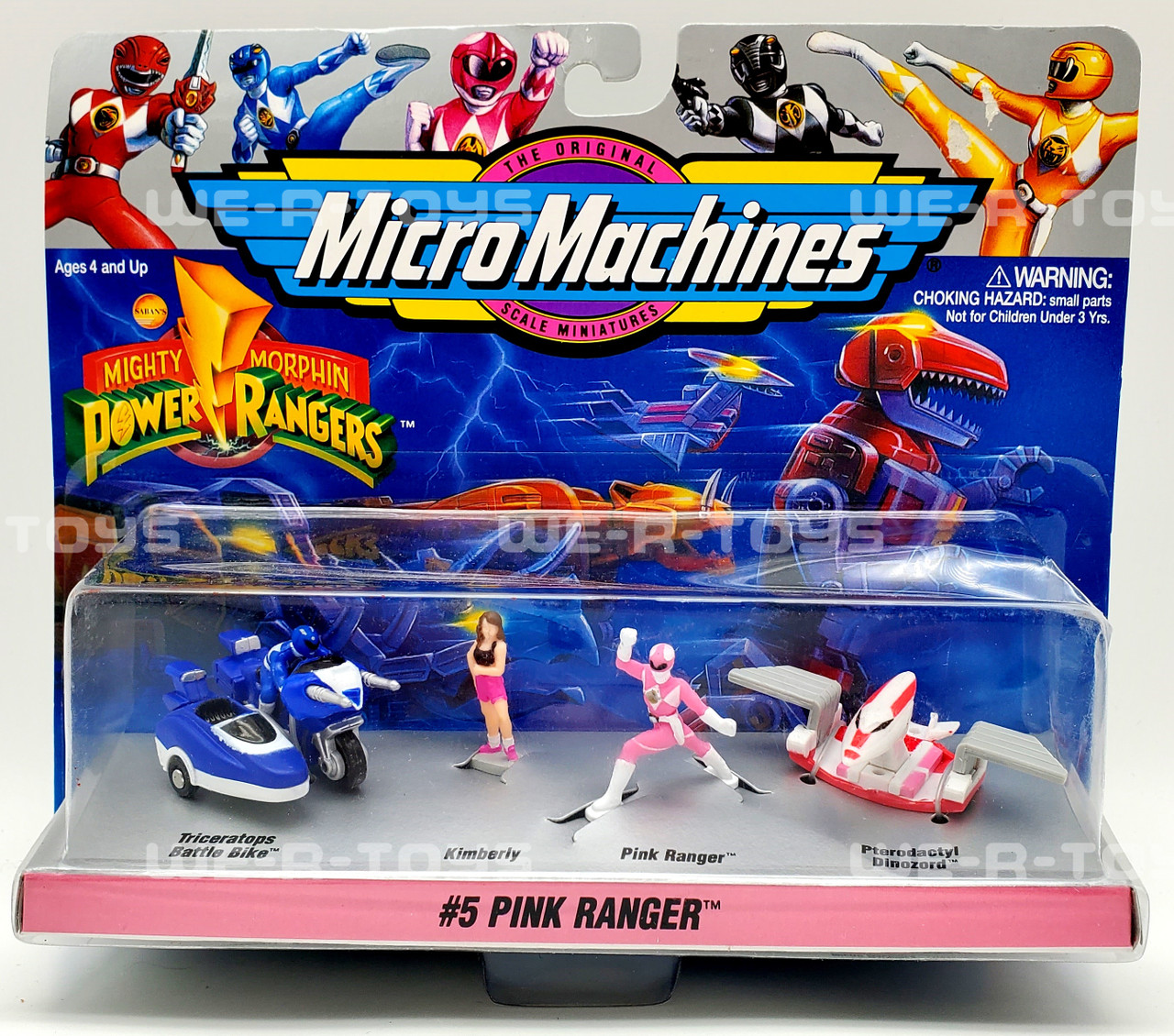 Micro Machines Mighty Morphin Power Rangers Pink Kimberly #5 Set
