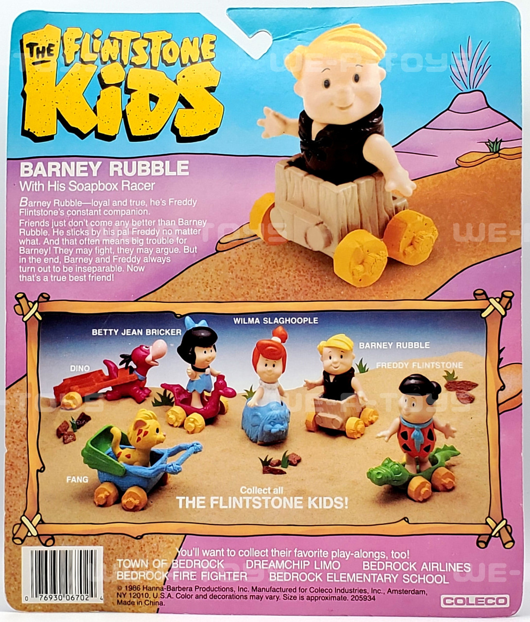 The Flintstone Kids Barney Rubble with his Soapbox Racer Figure
