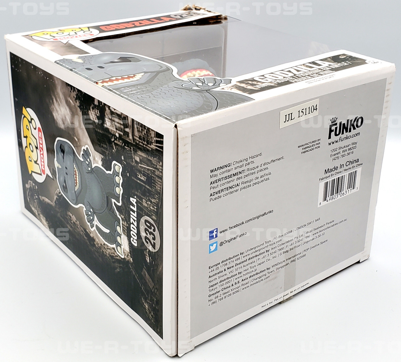 Figurine Pop Godzilla #239 pas cher : Godzilla - 15 cm Figurine Pop Godzilla #239 pas cher : Godzilla - 15 cm