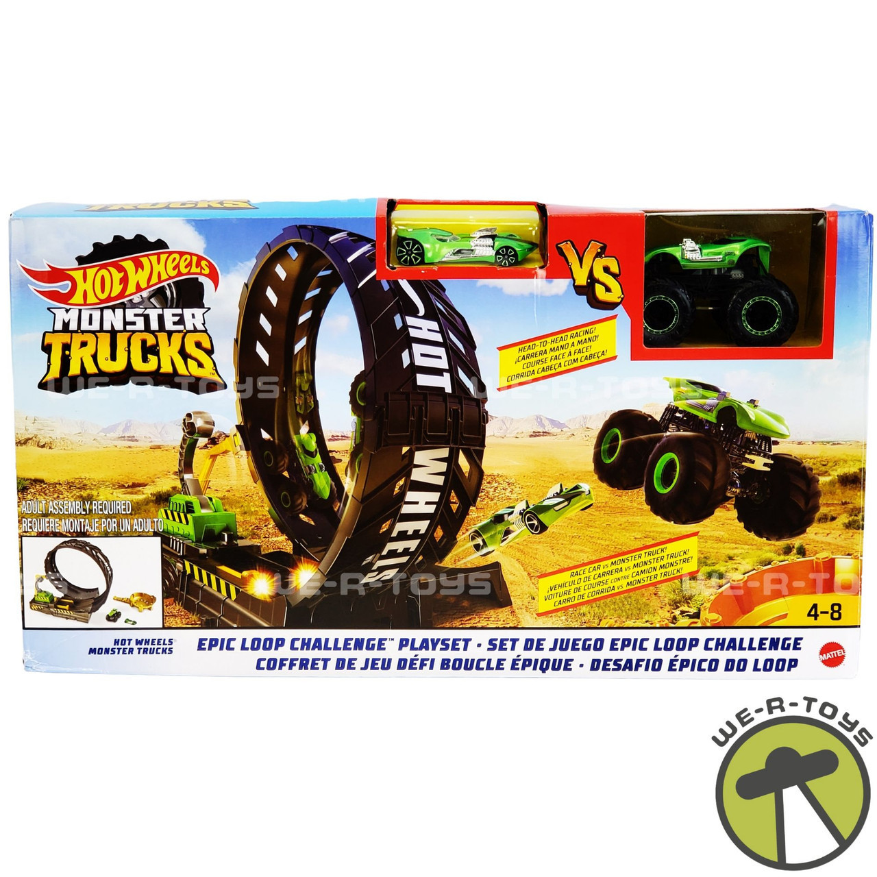 Circuit Hot Wheels - Looping Monster Trucks Epic Loop Challenge Mattel :  King Jouet, Garages et circuits Mattel - Véhicules, circuits et jouets  radiocommandés