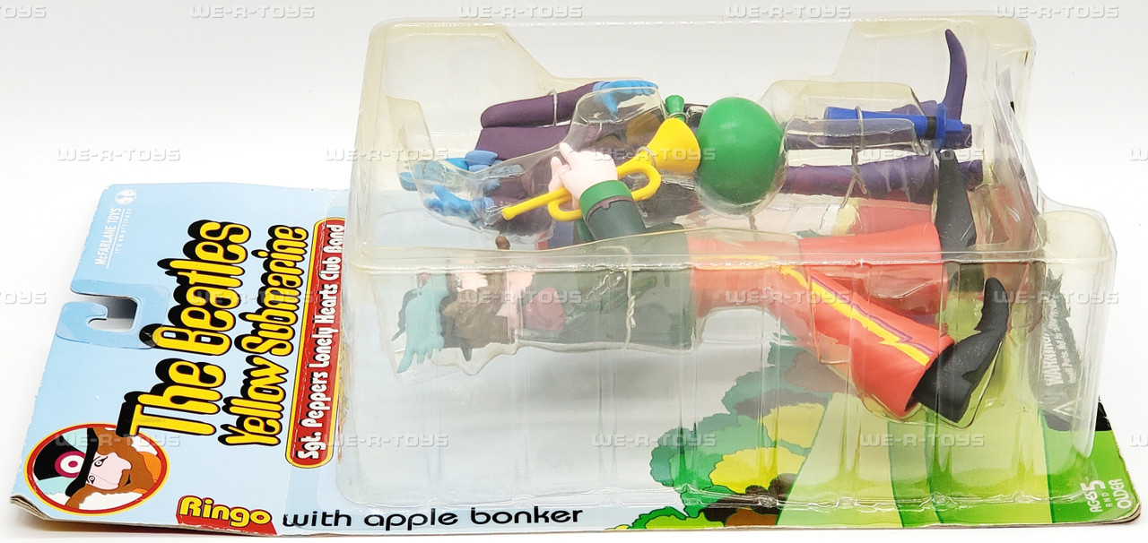 BEATLES　Apple bonker　ミニサイズ　ソフビ　フィギュア The Beatles Yellow Submarine Sgt. Peppers Ringo With Apple Bonker