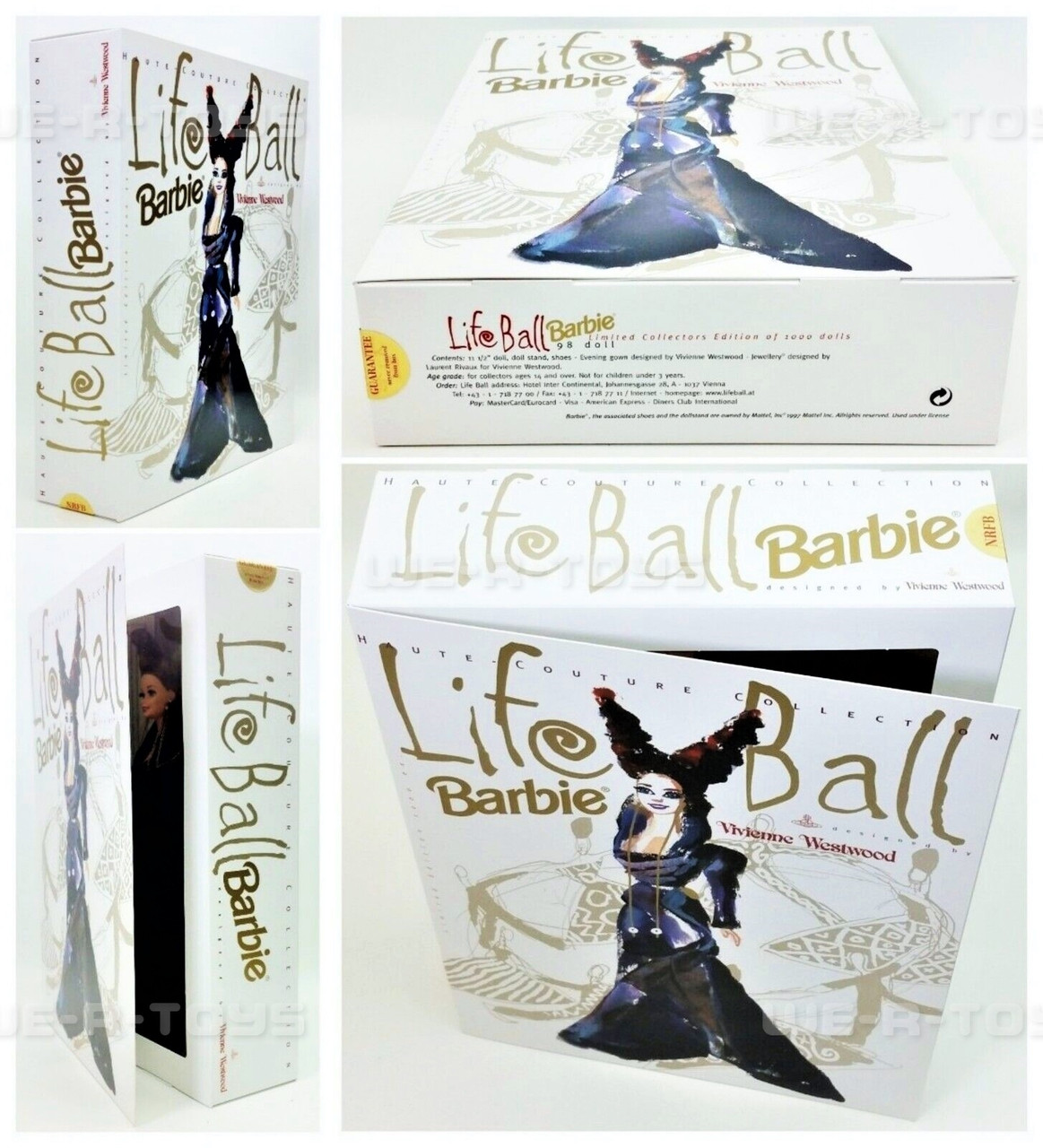 Vivienne Westwood Life Ball Barbie 1998 Limited Collector's Edition NRFB