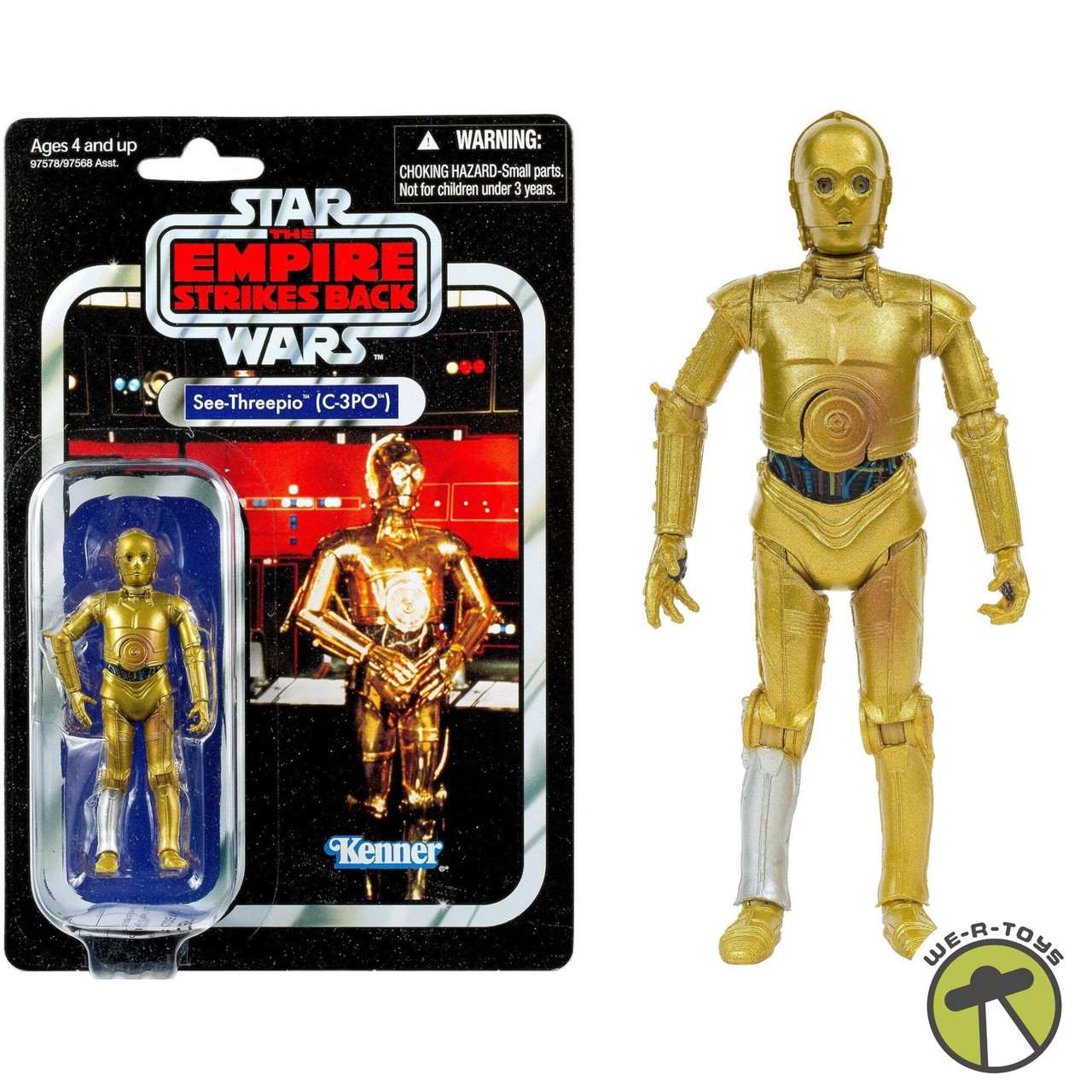 Star Wars 3.75 inch Vintage C-3PO Action Figure Kenner - We-R-Toys