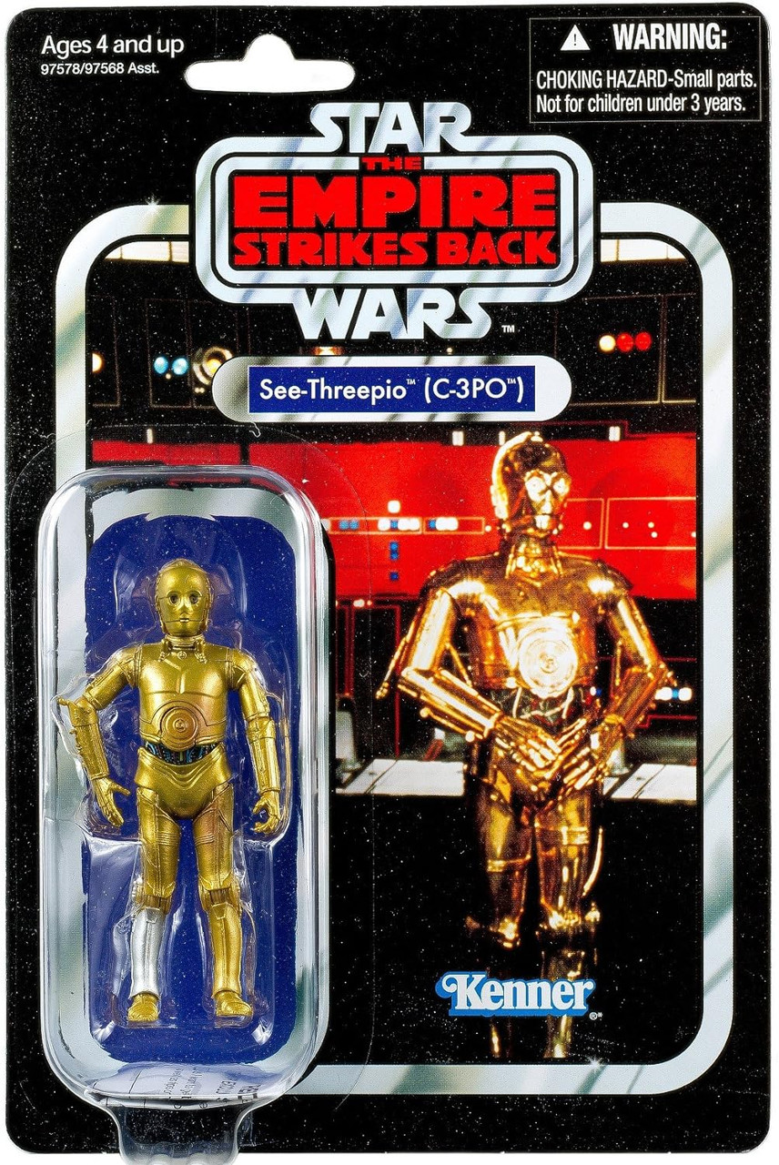 Star Wars 3.75 inch Vintage C-3PO Action Figure Kenner - We