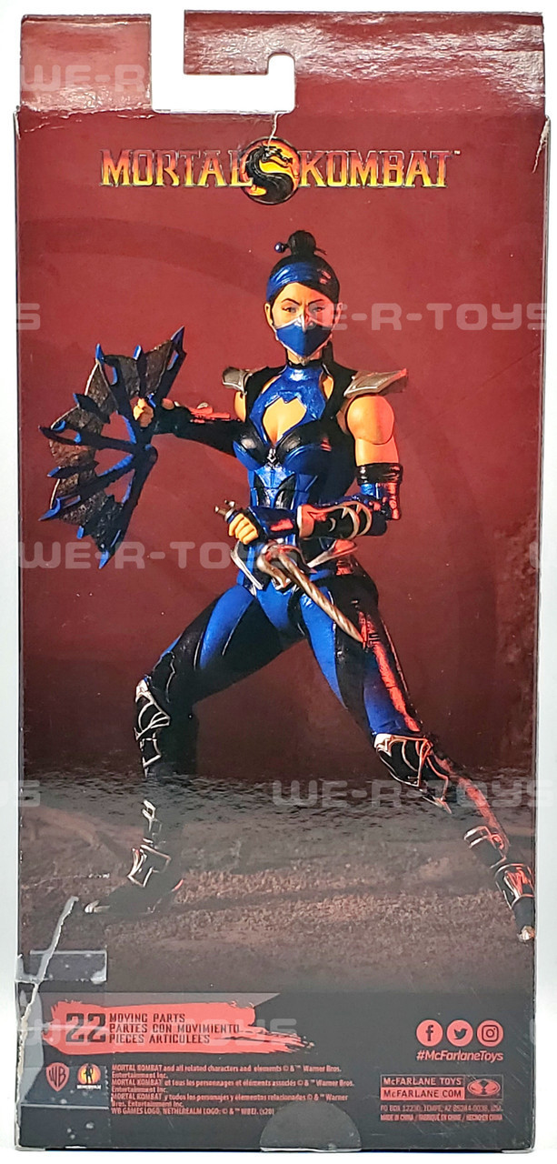 Mortal Kombat Kitana Edenian Blue Action Figure McFarlane Toys