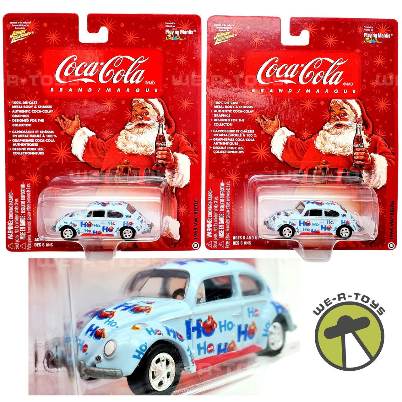Johnny Lightning Coca-Cola Brand 1965 Volkswagen Beetle Christmas