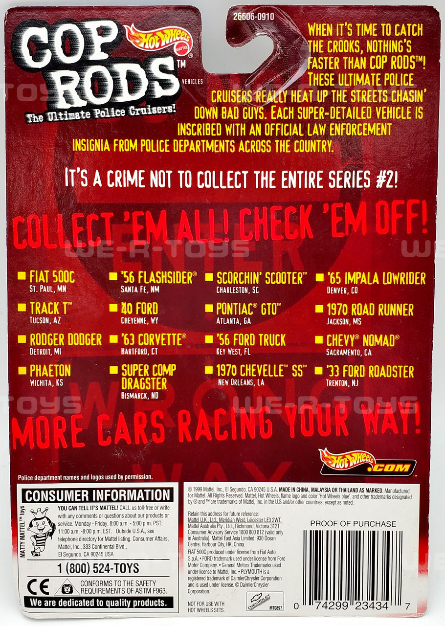 Al Cop Rods Hot Wheels Cop Rods Tucson Police Department Track T Ultimate Cruisers ...