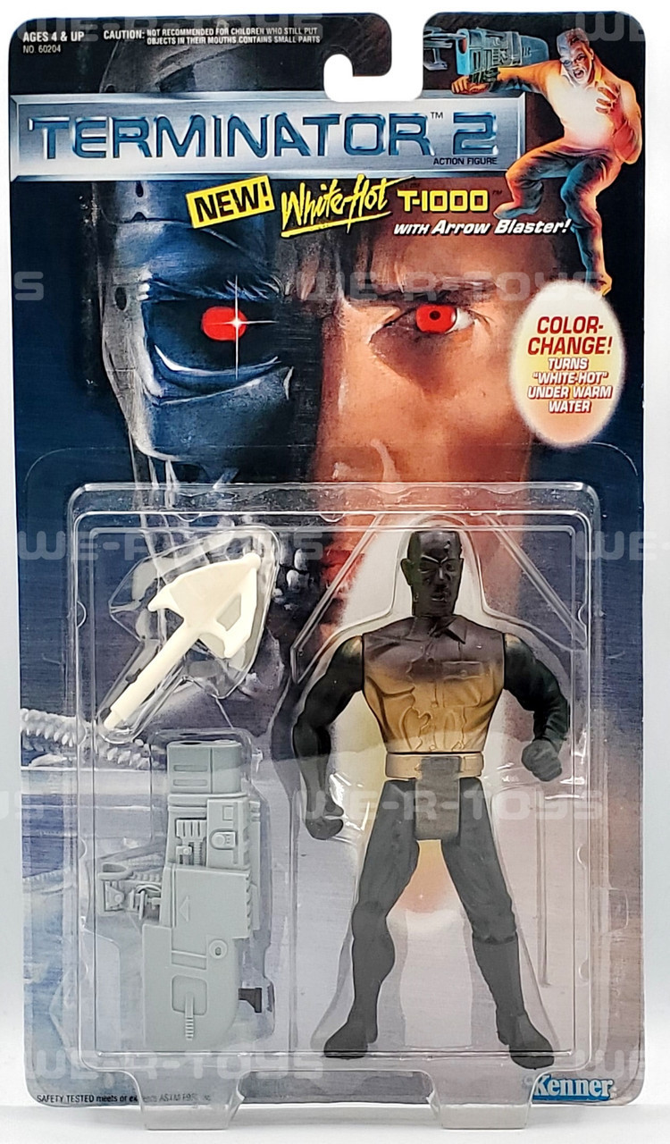 Figurine Terminator 2 White-Hot T-1000 avec Arrow Blaster 1991 Kenner NRFB Figurine Terminator 2 White-Hot T-1000 avec Arrow Blaster 1991 Kenner NRFB