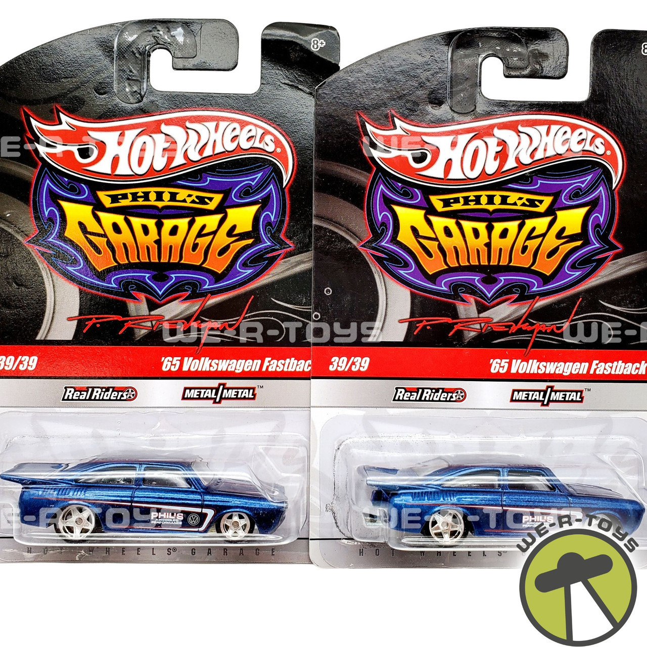 Hot Wheels Phil's Garage Lot of 2 Signed '65 Volkswagen Fastback