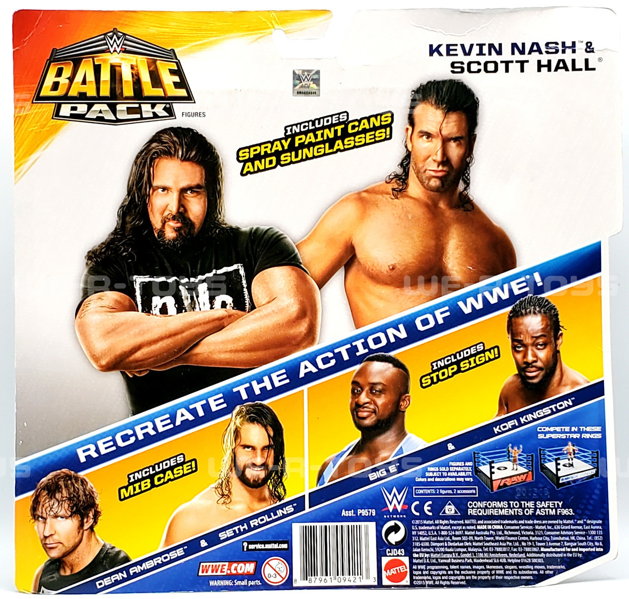 WWE Battle Pack Kevin Nash & Scott Hall Action Figures 2015 Mattel
