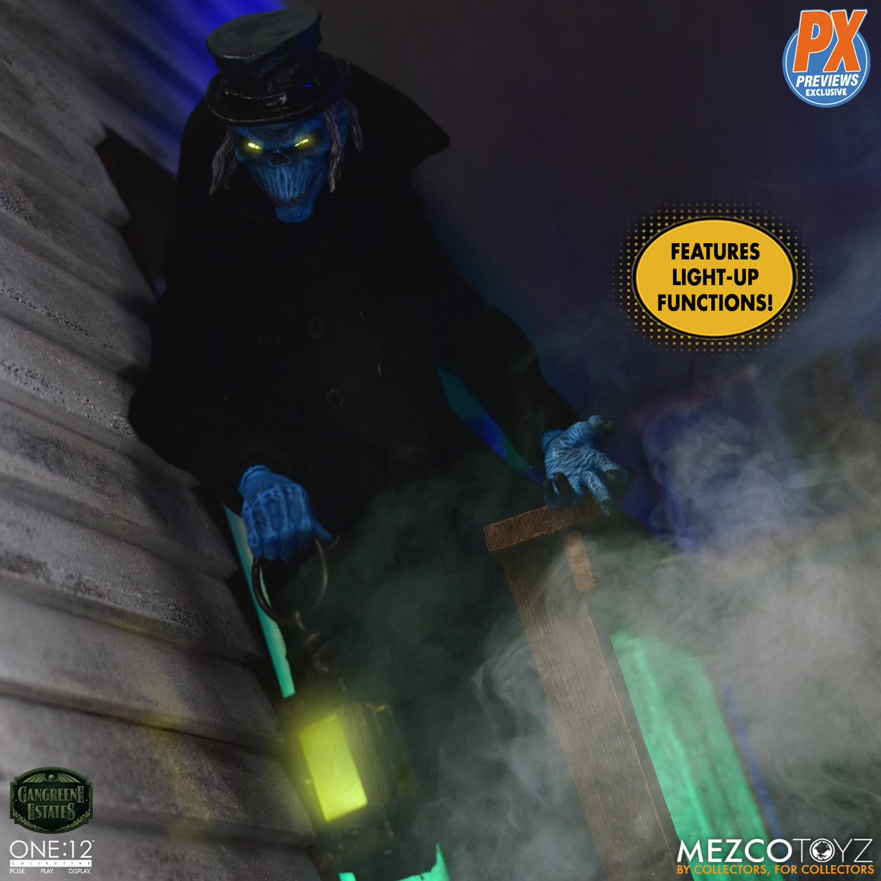 SF・ファンタジー・ホラー MEZCO ONE12 THE GROUND SKEEPER PX Mezco One:12 Gangreene Estates Theodore Sodcutter Ghostly