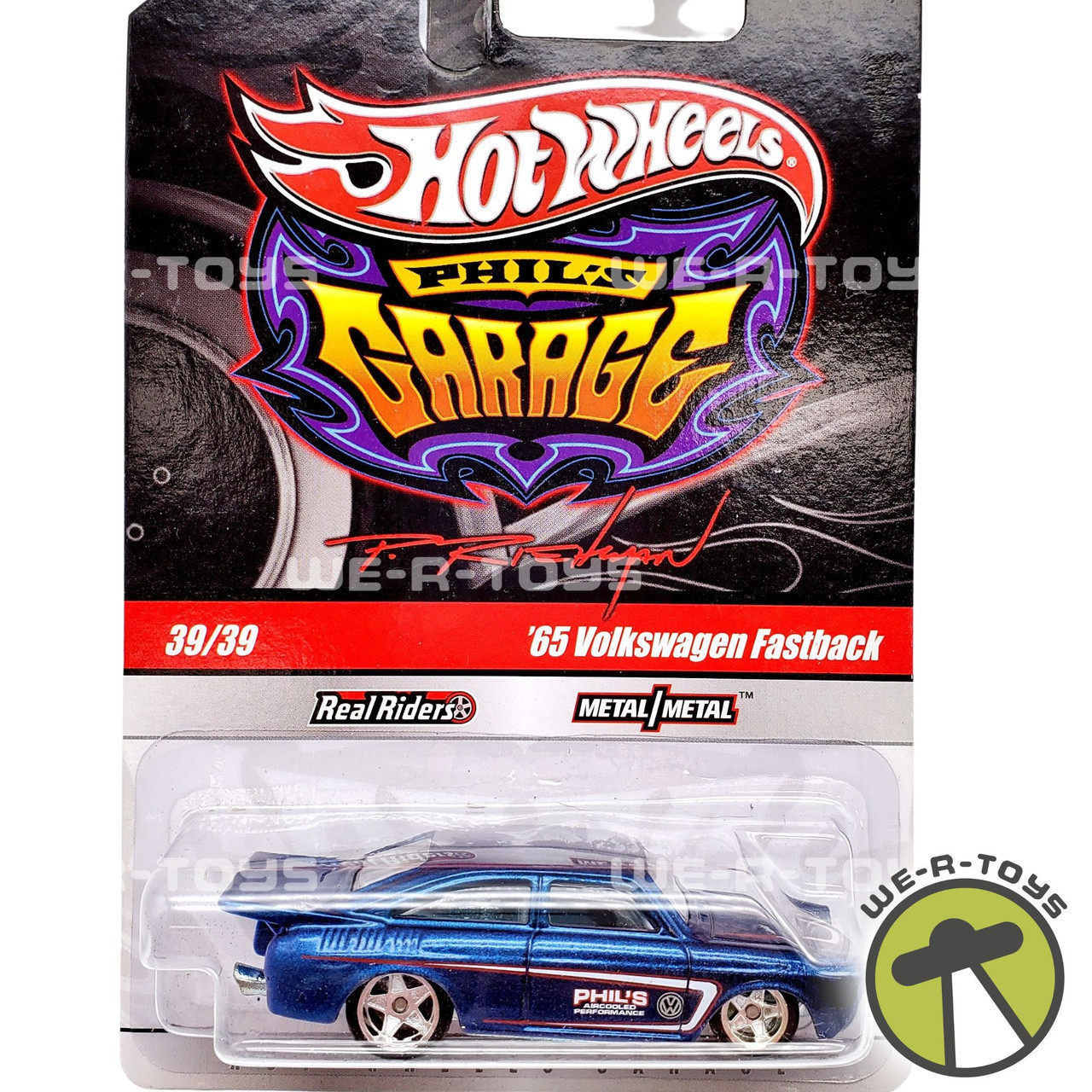 Hot wheels Phils garage 30⁄39 Volkswagen T1 Drag Bus real riders W 