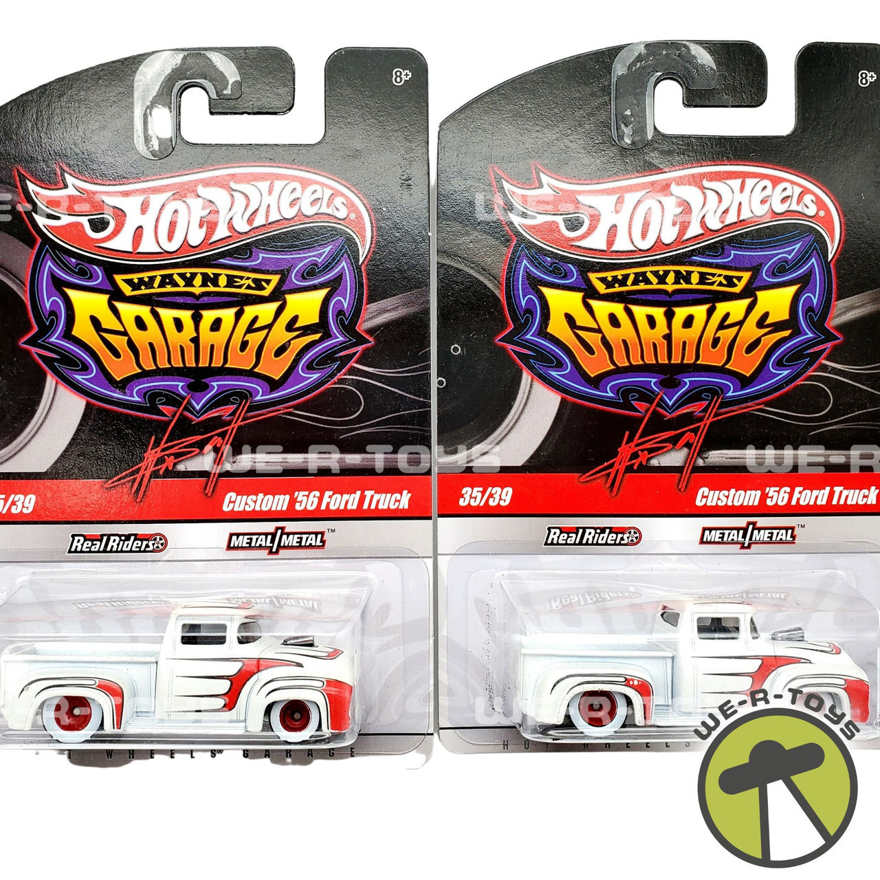 Hot Wheels Wayne's Garage カスタム'56フォード Hot Wheels Wayne's Garage Lot of 2 Signed Custom '56 Ford