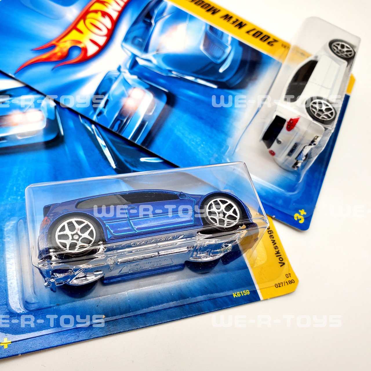 Hot Wheels Volkswagen Golf GTI Set of 2 White and Blue New Models