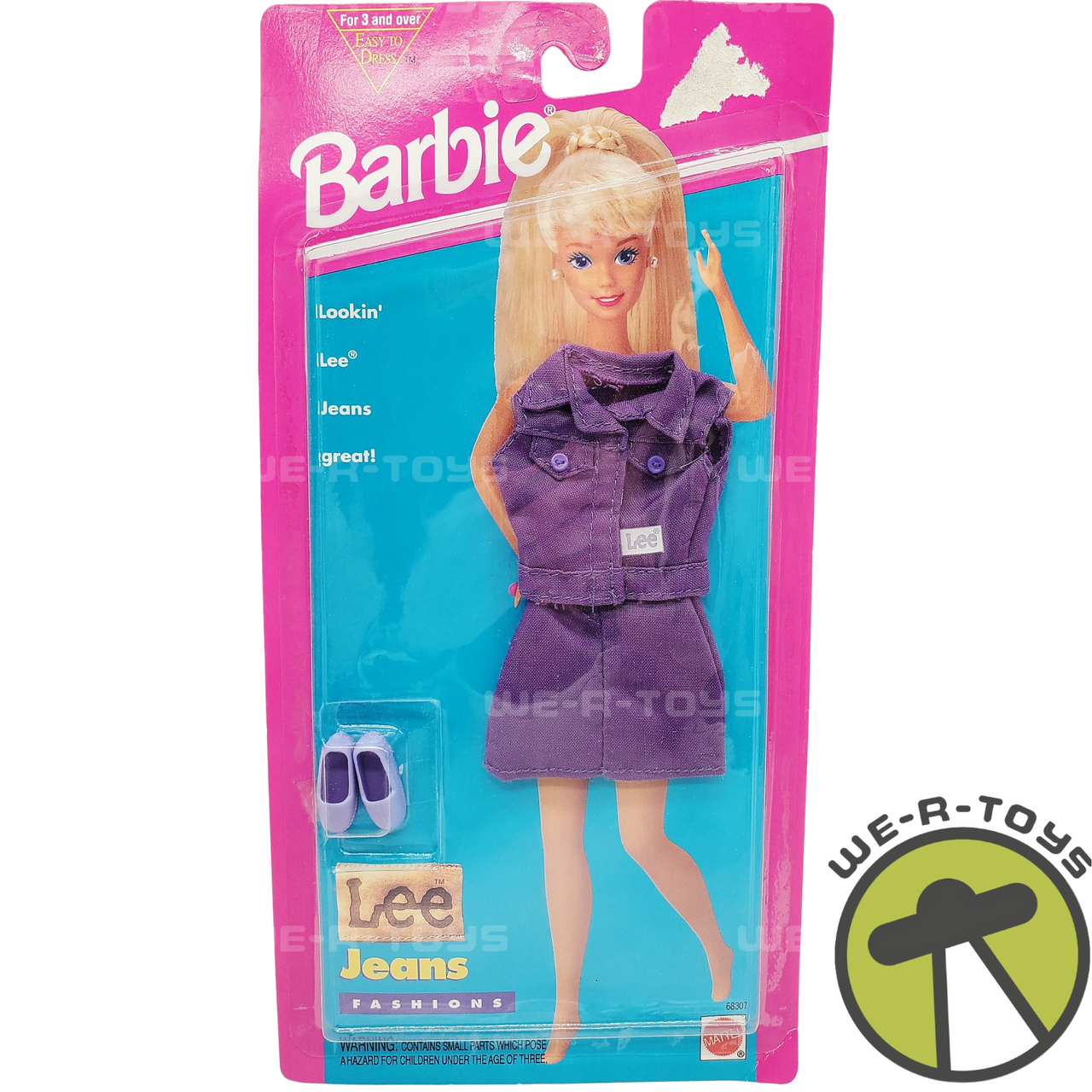 Barbie Lee Jeans Fashions Purple Vest and Skirt 1995 Mattel