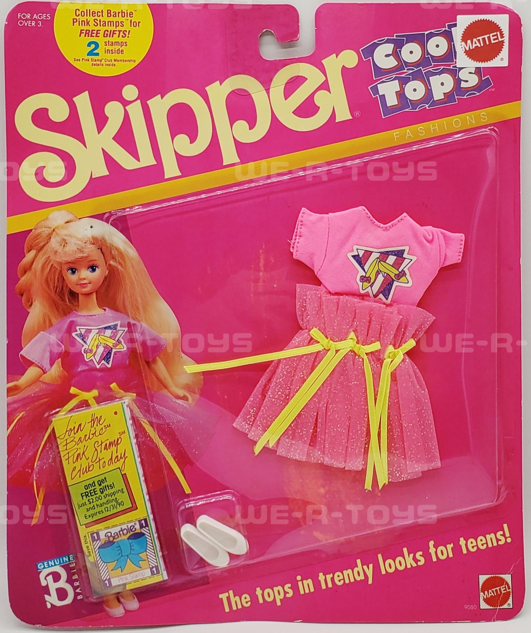 Skipper Cool Tops Fashions Set Set Barbie 1989 Mattel #9080 NRFP