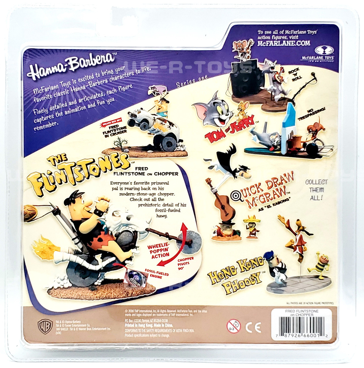 The Flintstones Fred on Chopper Action Figure Hanna-Barbera
