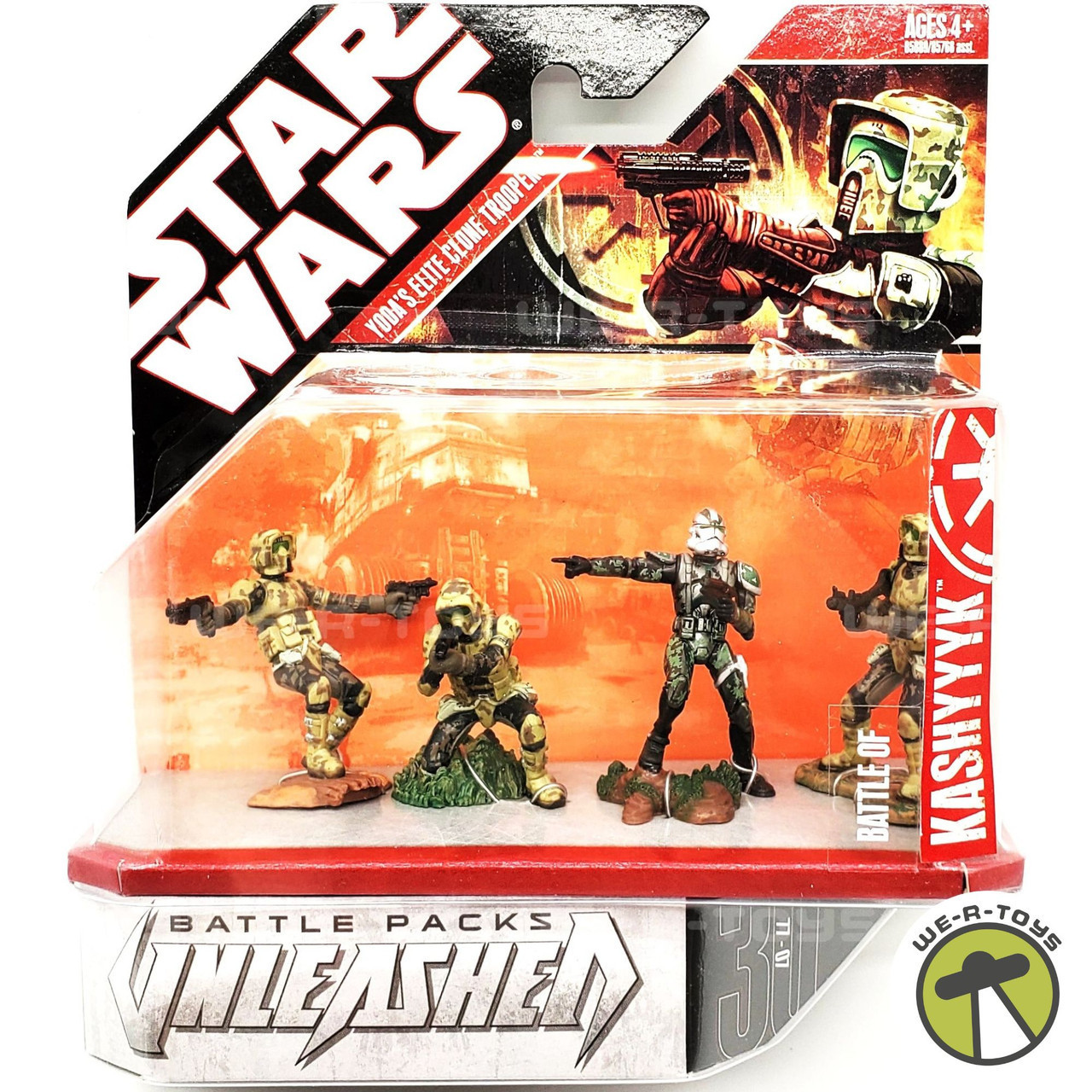 Star Wars Unleashed Battle 4 Pack Yoda Elite Clone Troopers