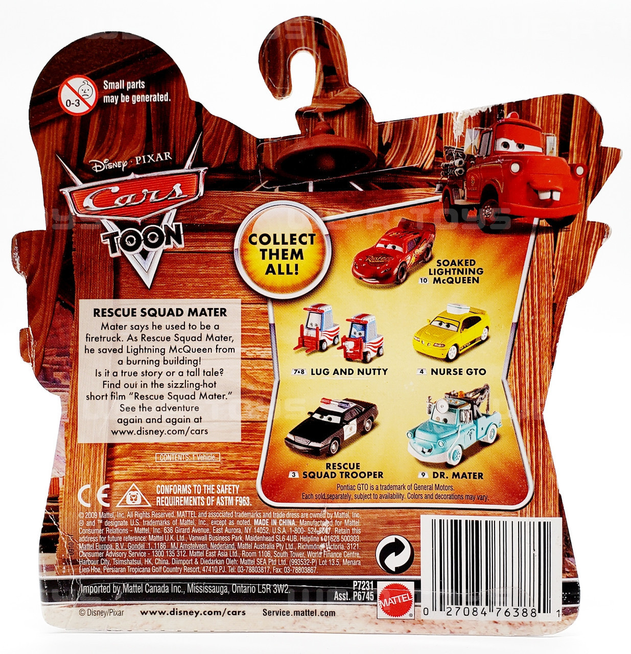 Disney/Pixar Cars Soaked Lightning McQueen 1:55 Scale Toon Die
