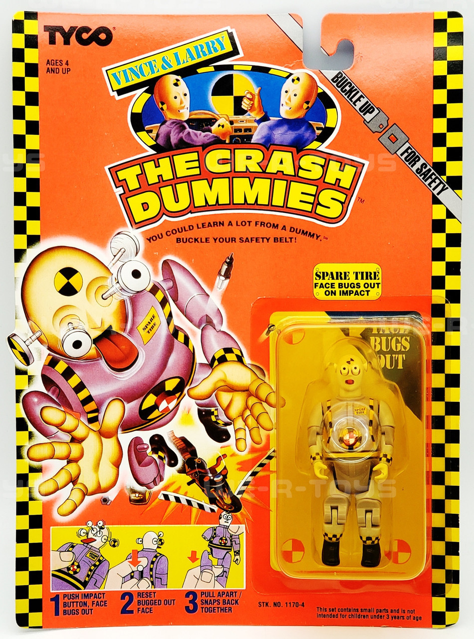 The Crash Dummies Spare Tire Action Figure Face Bugs Out On Impact
