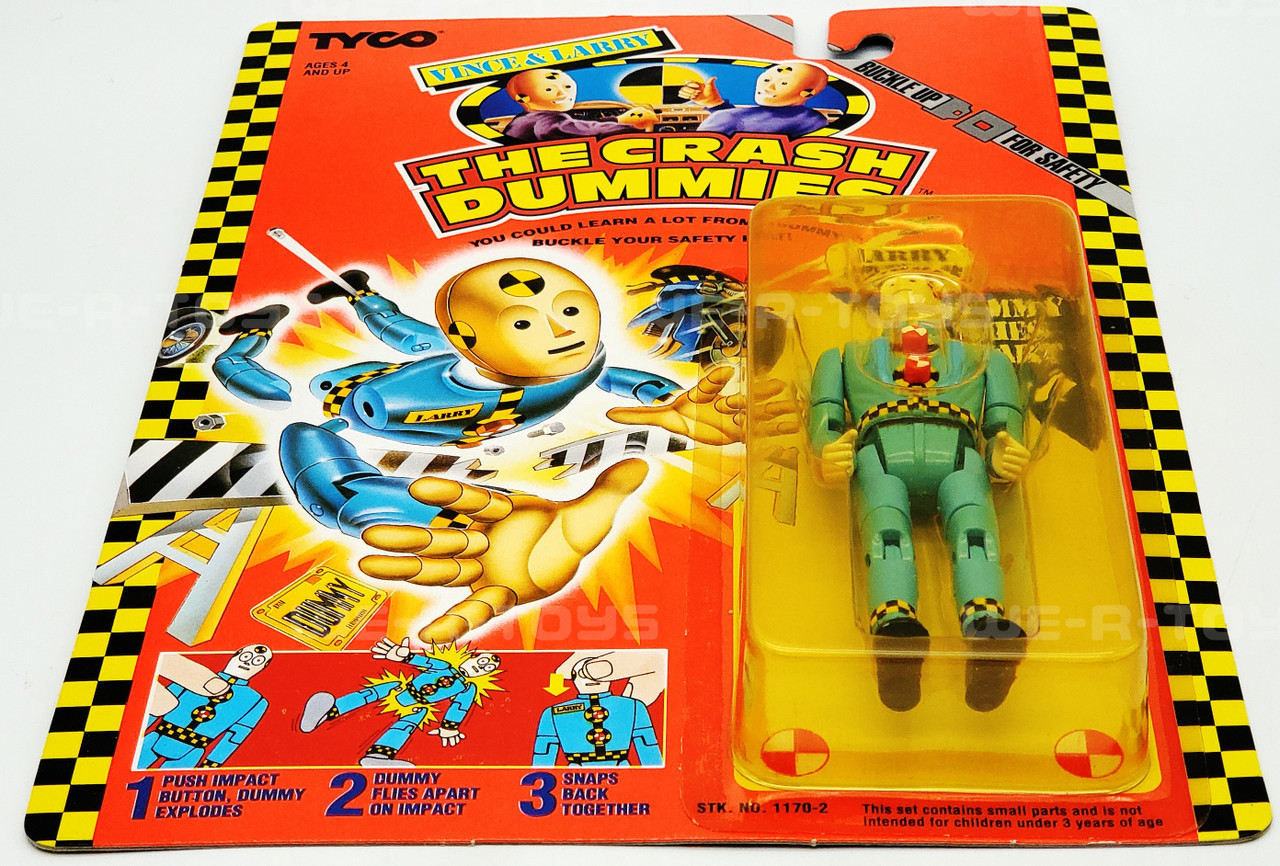 The Crash Dummies Larry Action Figure Flies Apart On Impact