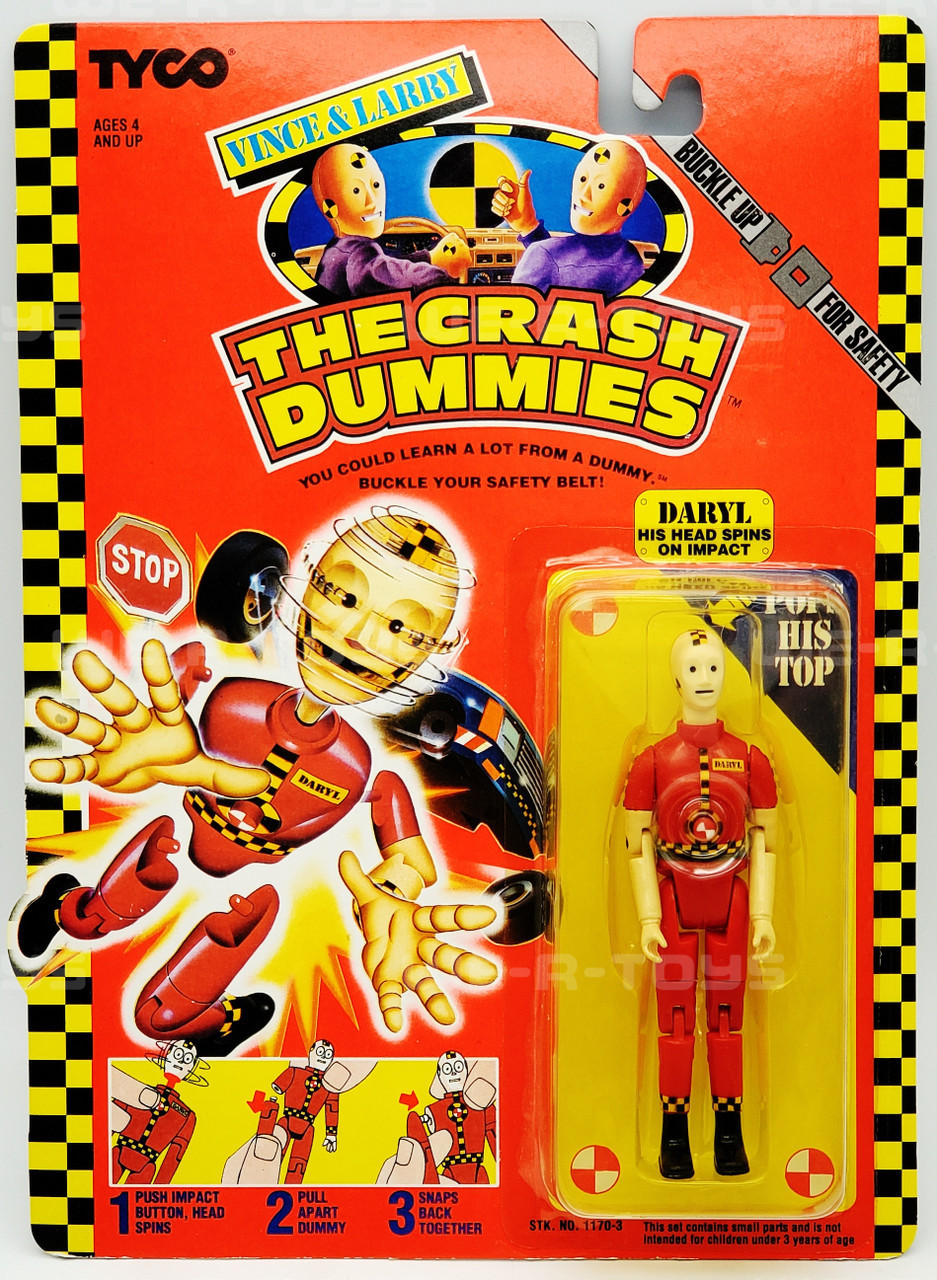 The Crash Dummies Daryl Action Figure Head Spins On Impact 1991