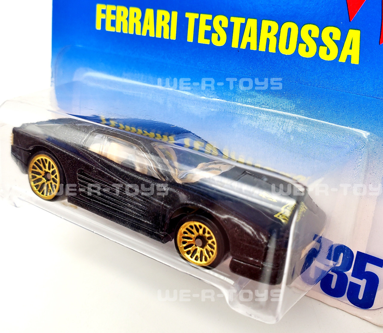 Hot Wheels Black Ferrari Testarossa Gold Medal Speed Collector #35