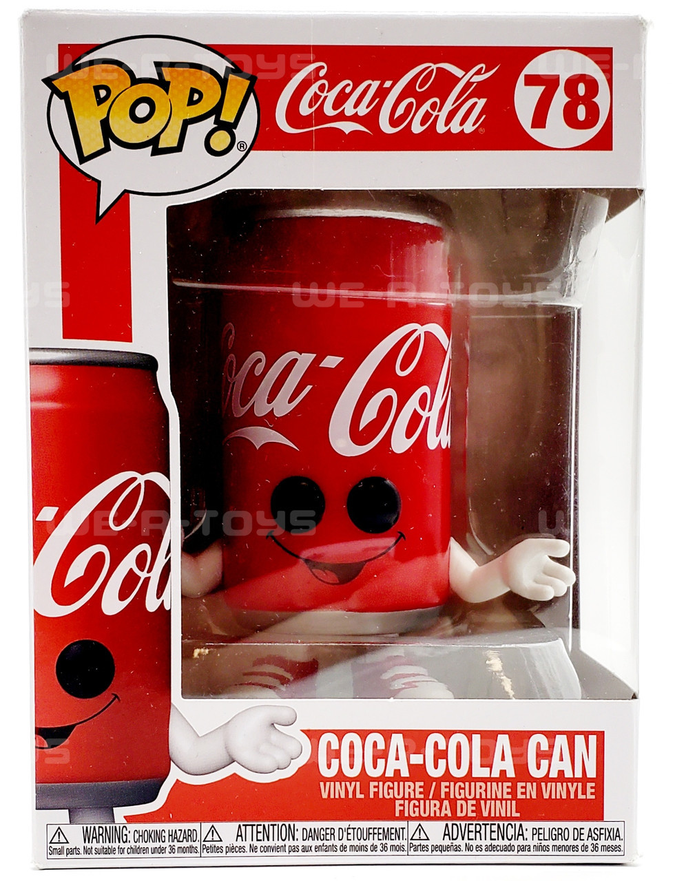  POP Ad Icons Coca-Cola 3.75 Inch Action Figure - Coca-Cola Can  Diamond Glitter #78, Red : Toys & Games