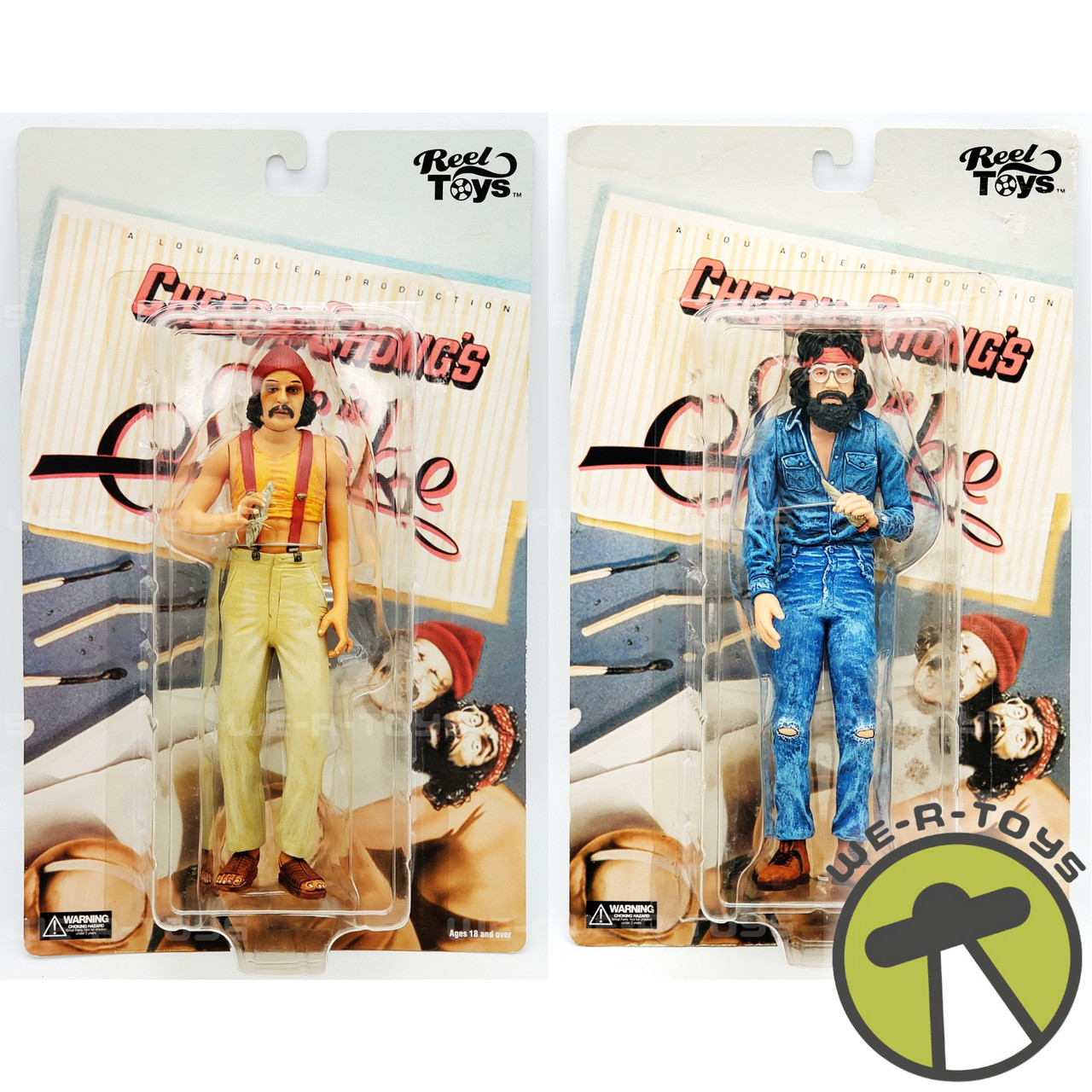 Cheech and Chong's Up In Smoke Lot of 2 Action Figures NECA Reel Toys NRFP