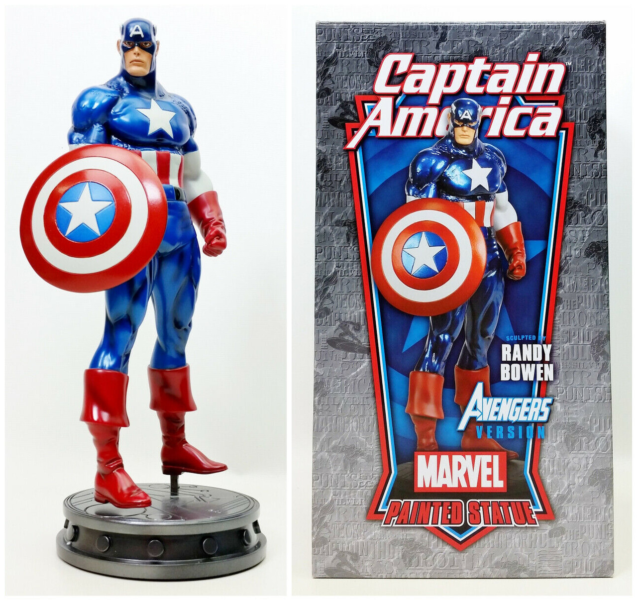 Bowen Designs Marvel Captain America Avengers Version Statue Signed Randy  Bowen