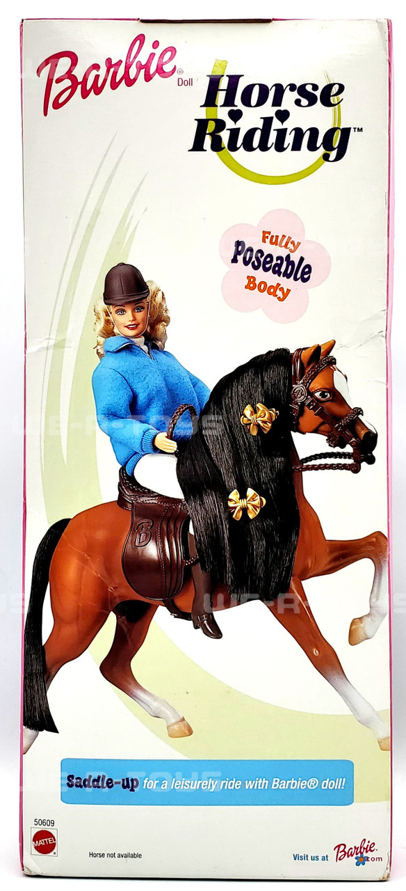 Horse Riding Barbie Doll Fully Poseable Body 2000 Mattel #50609