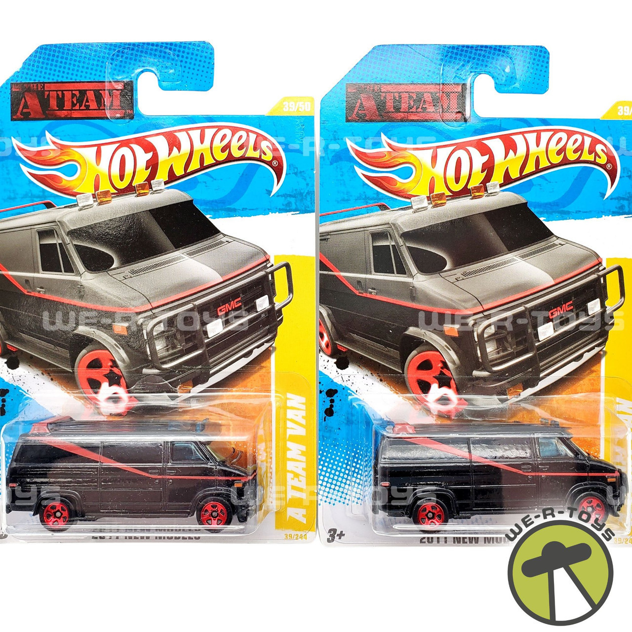 Hot Wheels The A Team 83 GMC Panel Van Lot of 2 Die Cast