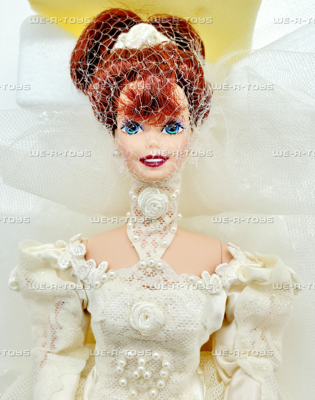 Romantic Rose Bride Barbie Porcelain Doll Limited Edition 1991